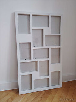 Rámik na fotky biely - 38x63cm