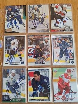 Hokejove karty.,kartičky.. autogramy...