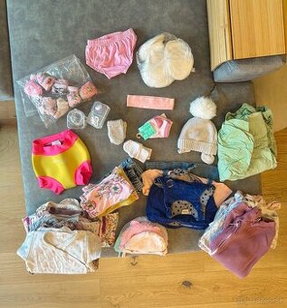 Detské dievčenské oblečenie 0-6mesiacov