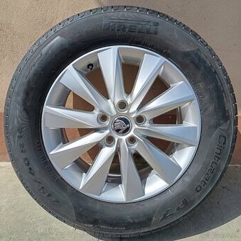 Alu-disky + pneu 5x112 R16 Škoda
