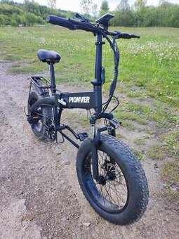 Úplne nový elektrobicykel Pionver P40, skladací, fat tire