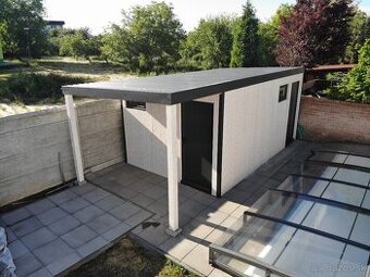 Záhradný domček s terasou 5x2m montáž a dovoz celá SR-ZDARMA
