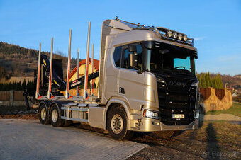 Scania R650 6x4 Lesovoz hydraulicka ruka Palfinger Epsilon