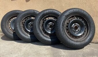 Plechové disky + pneu 5x112 R15 - VW / Škoda / Audi / Seat