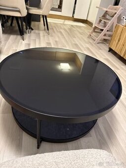 Ikea Frotorp stolik imitácia mramoru sklo88cm