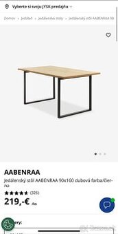 Predám jedálenský stôl AABENRAA