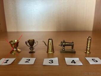 Mosadzné miniatury aj po kuse