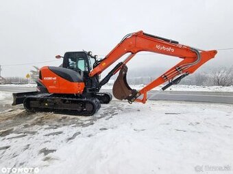 Pásové rýpadlo Kubota KX080-4 s dlhým ramenom 8,5 t PLUS. Ak
