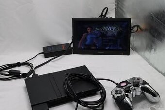 Sony PlayStation 2 PS2 SCPH-75004 - komplet príslušenstvo