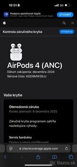 App AirPods 4 – nove, erozbalene