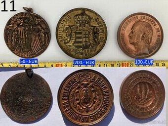 Plaketa a mince staré 1600 - 1700 - 1800