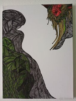 Ponúkam ručne maľovaný obraz