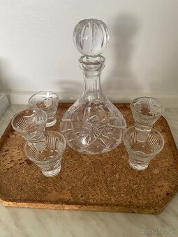Krištáľová karafa súprava
