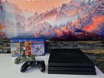 PlayStation 4 Pro 1TB – Tichý chod, 2 ovládače + 4 hry