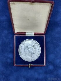 strieborná medaila 1935 T.G.Masaryk 85.nar.