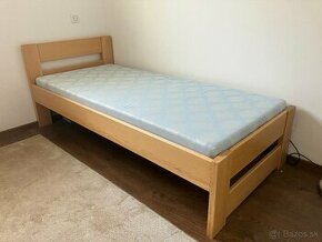 Buková postel 90x200 cm