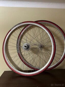 Shimano 600 TRICOLOUR / Bayer set kolies 28