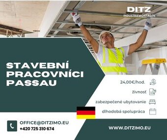 Stavební pracovníci, Passau, práca do konca roka