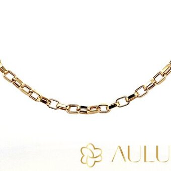 🧩 AULU CoreLink | Pánsky zlatý náhrdelník 14K | 55 cm
