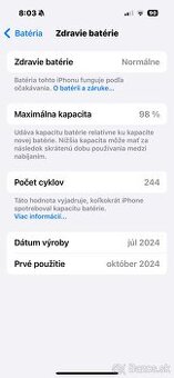 Iphone 16 128 GB + príslušenstvo