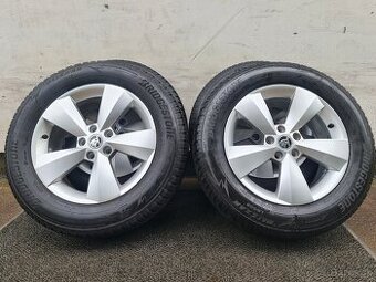 5X112 R17 ŠKODA + ZIMNE PNEU 215/65 R17
