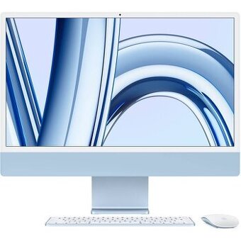 all in-one Apple iMac 24" M3 8-CPU 10-GPU, 512GB - modrý