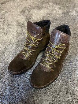 Nové pánske kožené zimné topánky - veľkosť 46