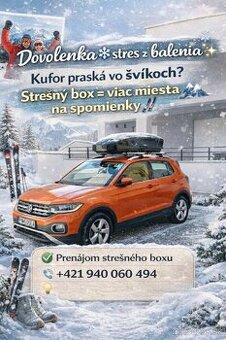 Strešné boxy THULE prenájom - požičovňa