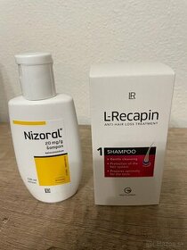 Sampony na vlasy Nizoral a L-Recapin