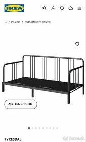 Predám kovovú posteľ IKEA Fyresdal+Matrac