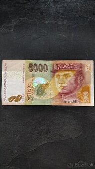 Slovenská bankovka 5000 SK