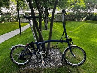 Brompton M3L modrý (skladací bycikel)