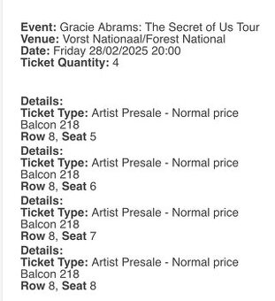 Gracie Abrams The Secret of Us Tour