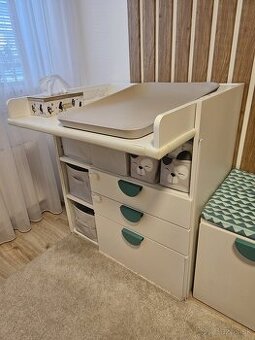 Prebaľovací stôl IKEA s kvalitnou podložkou
