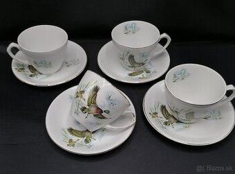 Alfred Meakin, šálky s podšálkami, porcelán