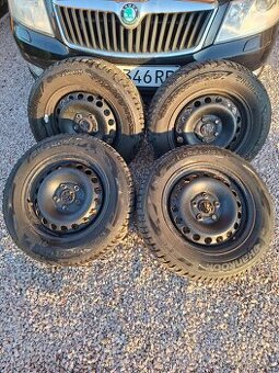 Plechové disky na zimných pneumatikách Hankook195/65R15