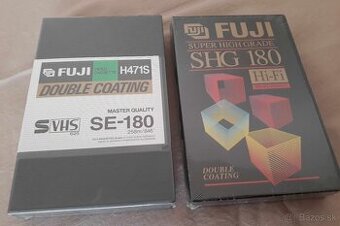 Špičkové profesionálne nové S-VHS, VHS videokazety FUJI