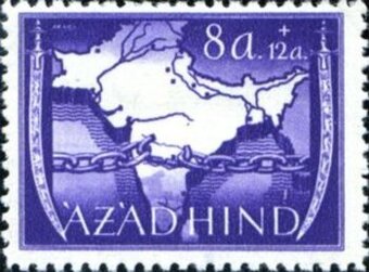 Nemecká okupácia Indické Légie 1943 MI-DE-IN VA