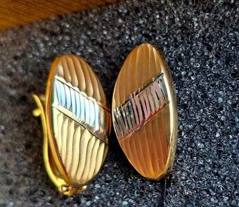 Zlate nausnice vrubkovane