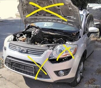 FORD KUGA 2.0 TDCI 2008 predám MOTOR G6DG, SVETLO XENON SPOL