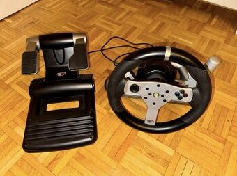 Xbox 360 volant s pedalmi a radiacou pakou Mad catz