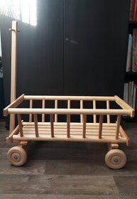 Drevený vozík - rebriňák - 1