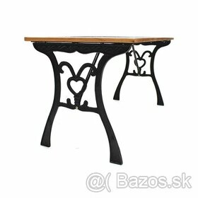 Záhradný stôl liatina/drevo Sonja - 1