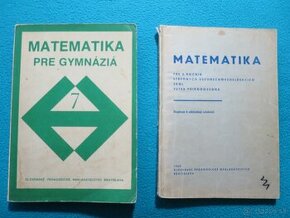 2 x učebnica matematiky pre SŠ (1966-1980)