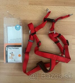 Novy cerveny popruh / postroj pre psa, velkost M - 1
