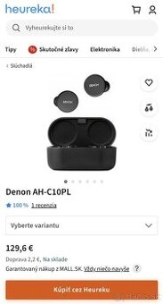 Nové sluchátka Denon AH-C10PL