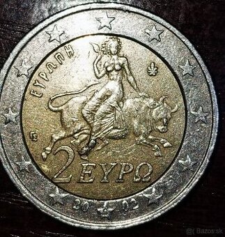 2 euro Grécko 2002