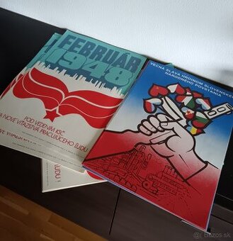 Predám staré plagáty Február 1948,