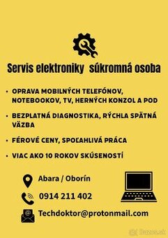 Oprava TV, mobilov a základných dosiek