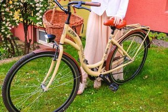 Dámsky Retro Bicykel LAVIDA Krémový 28" 3 Prevody Odpužený